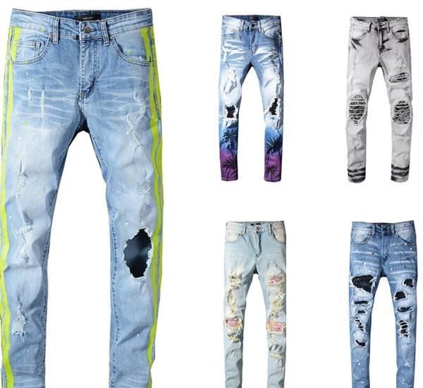 skinny jeans for men ripped holes jean motorcycle biker denim pants men brand fashion designer hip hop mens jeans robin jeans, Blue
skinny jeans for men ripped holes jean motorcycle biker denim pants men brand fashion designer hip hop mens jeans robin jeans, Blue