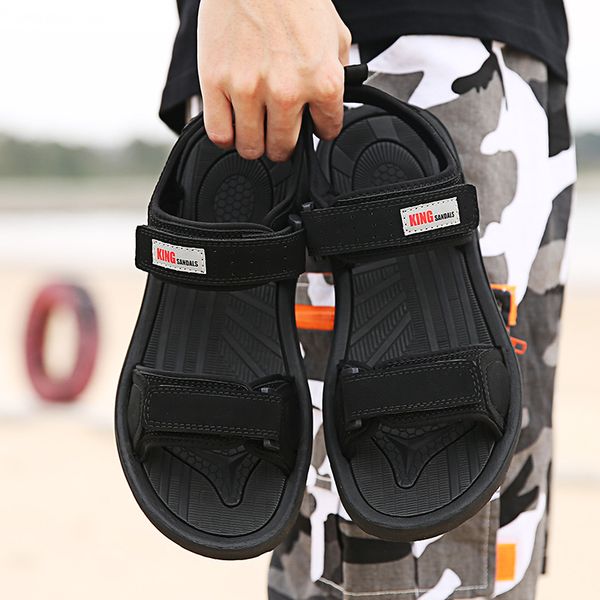 men's shoes sandals 2019 summer new style fashion breathable viet nam sports anti-slip men outdoor sandals, Black
men's shoes sandals 2019 summer new style fashion breathable viet nam sports anti-slip men outdoor sandals, Black