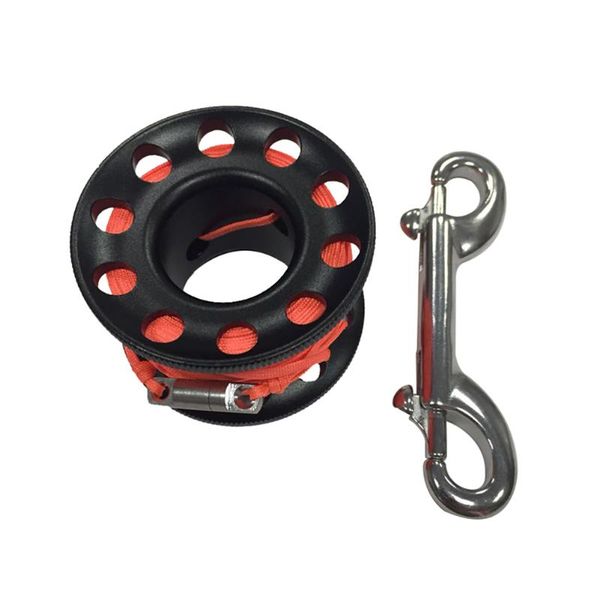 Aluminum Scuba Swimming Bolt Cave Safe Equipment Practical Snap Hook Sports Diving Accessories Professional Spool Finger Reel