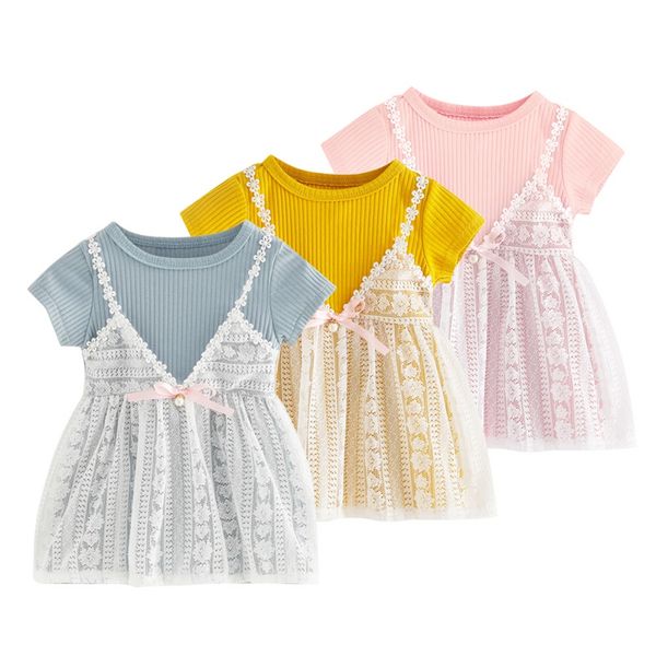 new style baby girl lace princess dress summer toddler infant short sleeve cute dresses wedding party clothes, Red;yellow
new style baby girl lace princess dress summer toddler infant short sleeve cute dresses wedding party clothes, Red;yellow