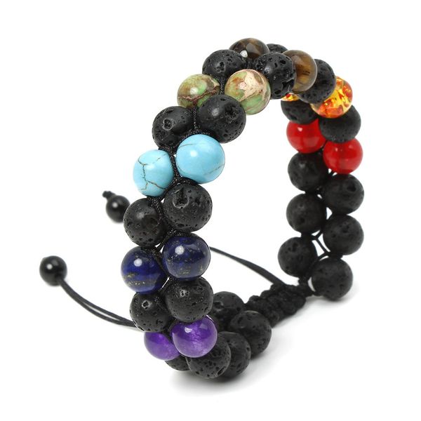 natural stone beads braided rope bracelet for men women yoga meditation braclet hand jewelry beads bracelet, Black
natural stone beads braided rope bracelet for men women yoga meditation braclet hand jewelry beads bracelet, Black