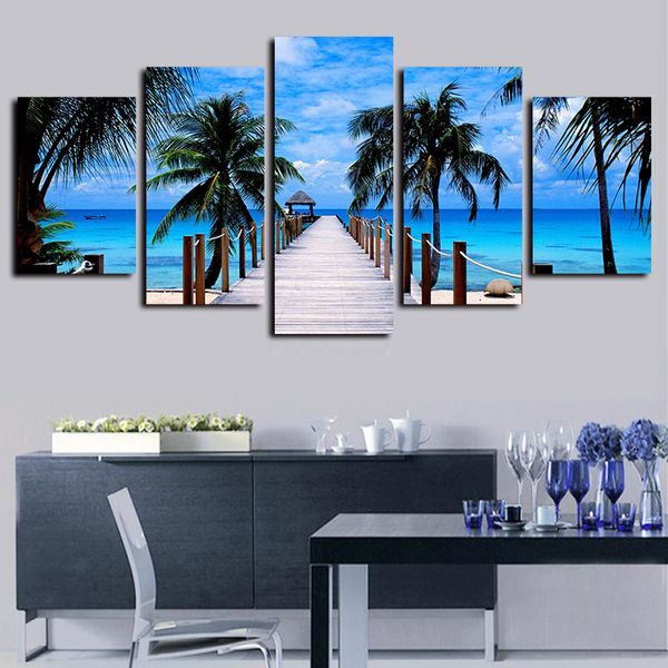5 panels paradise dockside blue sky sea bridge coconut trees artworks giclee canvas wall art abstract canvas print oil painting wall decor
5 panels paradise dockside blue sky sea bridge coconut trees artworks giclee canvas wall art abstract canvas print oil painting wall decor