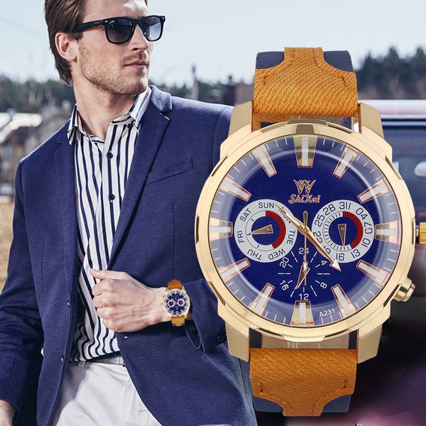 2019 luxury men watches business large dial watch fashion silica gel band relogio masculino quartz wristwatch sport reloj hombre, Slivery;brown
2019 luxury men watches business large dial watch fashion silica gel band relogio masculino quartz wristwatch sport reloj hombre, Slivery;brown