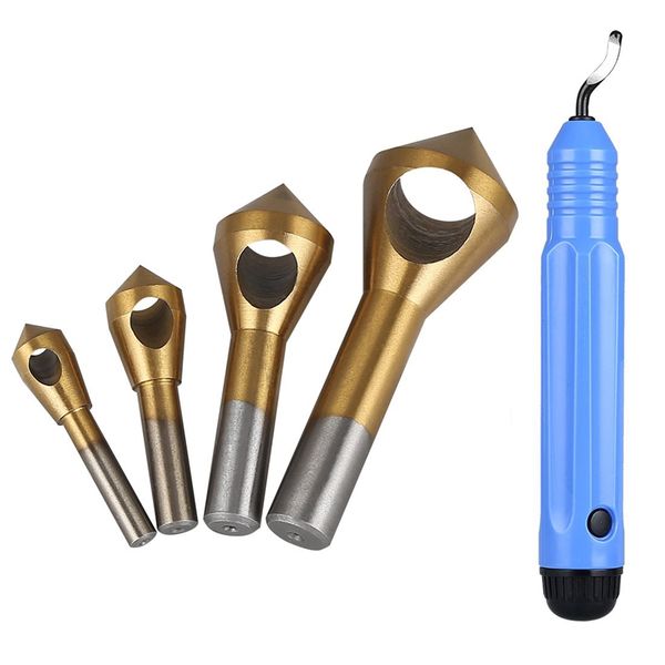 countersink bit set, 1 piece manual sanding tool set, 4 pieces of titanium coated table chamfering tool wood drill set
countersink bit set, 1 piece manual sanding tool set, 4 pieces of titanium coated table chamfering tool wood drill set