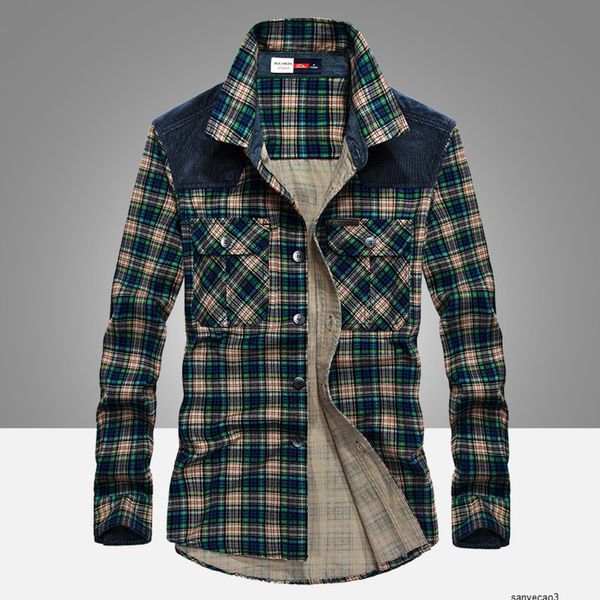 mens designer casual long sleeve plaid youth stitching shirt 1388h, Black;brown
mens designer casual long sleeve plaid youth stitching shirt 1388h, Black;brown