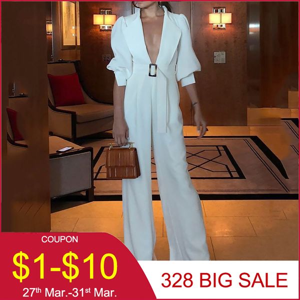 women's jumpsuits & rompers jumpsuit women deep v vintage ladies white overalls long sleeve lace up high waist female, Black;white
women's jumpsuits & rompers jumpsuit women deep v vintage ladies white overalls long sleeve lace up high waist female, Black;white