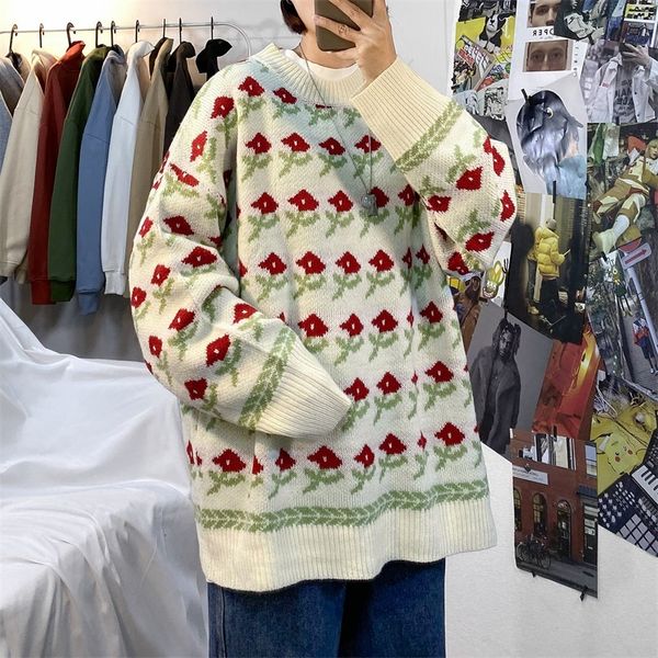 winter men's flower colour printing knitting in warm woolen pullover round neck coats casual high-quality cashmere sweater -2xl, White;black
winter men's flower colour printing knitting in warm woolen pullover round neck coats casual high-quality cashmere sweater -2xl, White;black