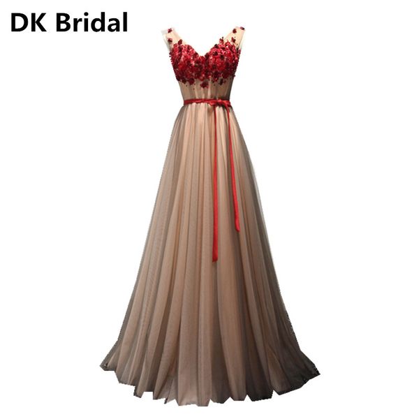 v-neck a-line sashes evening dress banquet elegant burgundy sleeveless lace bow appliques floor-length party formal gown, White;black
v-neck a-line sashes evening dress banquet elegant burgundy sleeveless lace bow appliques floor-length party formal gown, White;black
