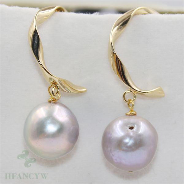 14-15mm gray baroque pearl earrings hook gift jewelry dangler highlights flawless cultured luxury aurora natural wedding, Silver
14-15mm gray baroque pearl earrings hook gift jewelry dangler highlights flawless cultured luxury aurora natural wedding, Silver