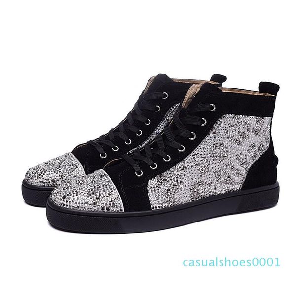 designer sneakers red bottom shoe low cut studded spikes luxury shoes for men and women shoes party wedding crystal leather sneakers ay17, Black
designer sneakers red bottom shoe low cut studded spikes luxury shoes for men and women shoes party wedding crystal leather sneakers ay17, Black