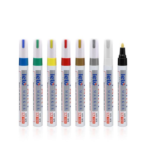 1pcs colorful marker waterproof lasting white markers tire tread rubber fabric paint metal face permanent paint marker pen
1pcs colorful marker waterproof lasting white markers tire tread rubber fabric paint metal face permanent paint marker pen