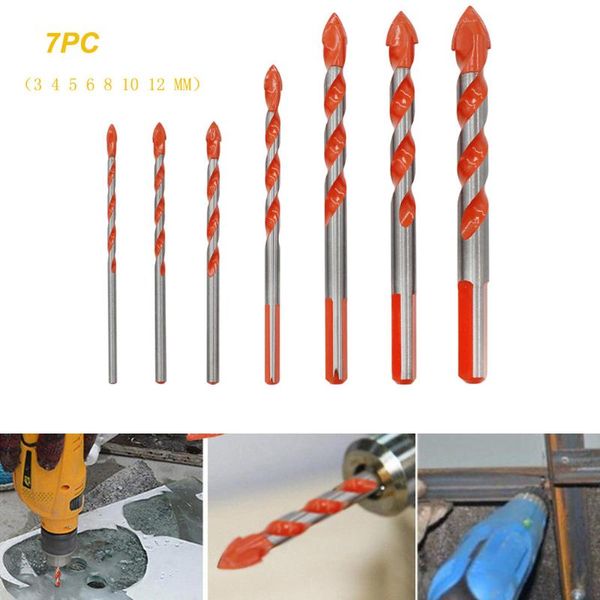 7pcs drill bit multifunctional drill bits wall ceramic glass punching hole 7pcs working set herramientas para carpinteria brocas
7pcs drill bit multifunctional drill bits wall ceramic glass punching hole 7pcs working set herramientas para carpinteria brocas
