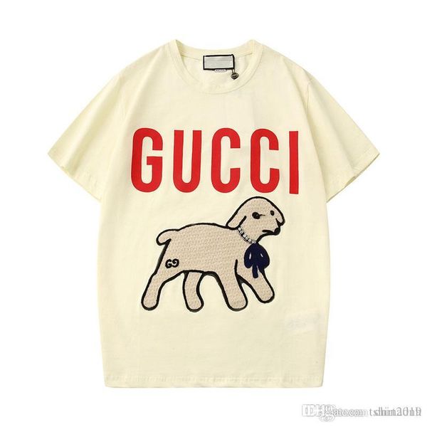 2020 spring/summer t-shirt girl lamb embroidered sequin letter t-shirt a lamb casual round collar short-sleeved blouse app88 ##233, White
2020 spring/summer t-shirt girl lamb embroidered sequin letter t-shirt a lamb casual round collar short-sleeved blouse app88 ##233, White