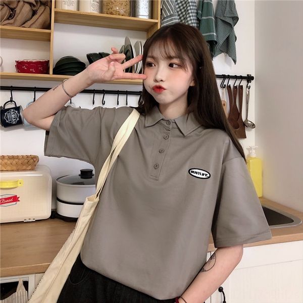 2020 xia kuansong hipster simple polo lapel embroidery short-sleeved t- female 2020 xia kuansong hipster simple polo shirt lapel embroidery, White
2020 xia kuansong hipster simple polo lapel embroidery short-sleeved t- female 2020 xia kuansong hipster simple polo shirt lapel embroidery, White