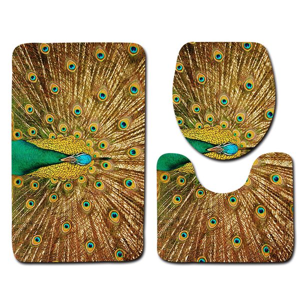 peacock flaunting its tail bathroom decorative bath mat toilet cover non-slip bath carpet soft and comfortable bathroom rug
peacock flaunting its tail bathroom decorative bath mat toilet cover non-slip bath carpet soft and comfortable bathroom rug