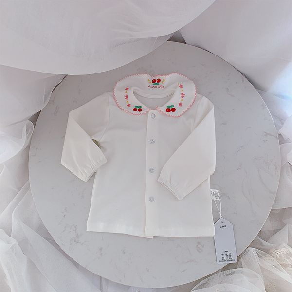 enkelibb lolita little girl long sleeve white blouse strawberry cherry embroidery basic toddler girl quality white blouses, White;black
enkelibb lolita little girl long sleeve white blouse strawberry cherry embroidery basic toddler girl quality white blouses, White;black