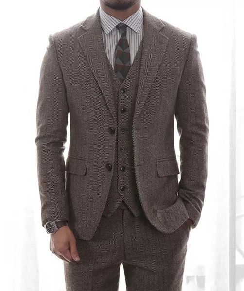 winter fashion harringbone brown groom tuxedos notch lapel two button men wedding tuxedos men dinner party suit(jacket+pants+tie+vest)1901, Black;gray
winter fashion harringbone brown groom tuxedos notch lapel two button men wedding tuxedos men dinner party suit(jacket+pants+tie+vest)1901, Black;gray
