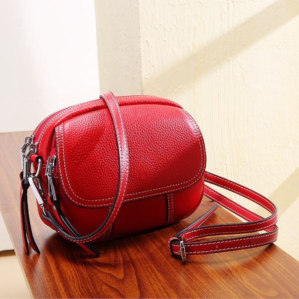 new women's bag fashion mini-leather women's bag cowskin small round single shoulder slant
new women's bag fashion mini-leather women's bag cowskin small round single shoulder slant