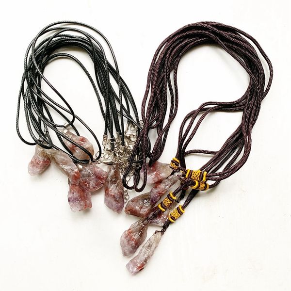 natural auralite healing crystal energy pendant necklace rough auralite 23 stone raw necklace rope jewelry dropship, Silver
natural auralite healing crystal energy pendant necklace rough auralite 23 stone raw necklace rope jewelry dropship, Silver