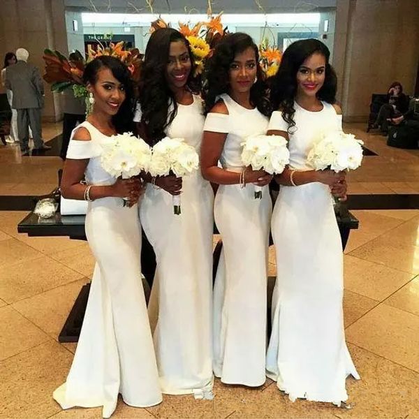 2019 simple mermaid jewel short sleeves bridesmaids dresses customized slim vestidos de bridesmaid prom party gowns customized honor of maid, White;pink
2019 simple mermaid jewel short sleeves bridesmaids dresses customized slim vestidos de bridesmaid prom party gowns customized honor of maid, White;pink