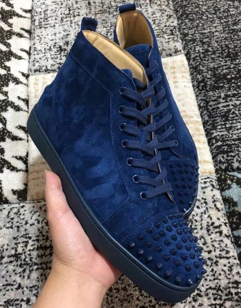 famous designer suede leather spikes sneakers shoes elegant red bottom shoes studded spikes outdoor casual walking flats, Black
famous designer suede leather spikes sneakers shoes elegant red bottom shoes studded spikes outdoor casual walking flats, Black
