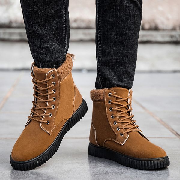 men's fashion shoes leisure comfortable high-casual boots wild thick-soled plus velvet snow shoes daily collocation, Black
men's fashion shoes leisure comfortable high-casual boots wild thick-soled plus velvet snow shoes daily collocation, Black