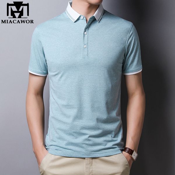 men's polos miacawor summer short-sleeve tee shirt homme cotton shirts men business casual camisa mens clothing t834, White;black
men's polos miacawor summer short-sleeve tee shirt homme cotton shirts men business casual camisa mens clothing t834, White;black