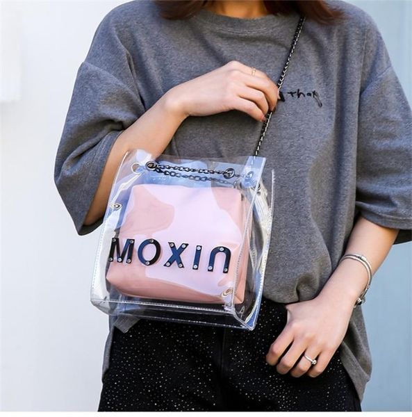 summer new transparent bag jelly bag korean style chain shoulder messenger ladies messenger
summer new transparent bag jelly bag korean style chain shoulder messenger ladies messenger