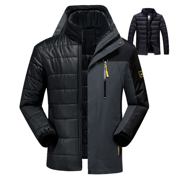 winter down jacket coats men fashion 2 in 1 outwear thicken warm down parka patchwork waterproof hood men jacket size l-5xl 6xl, Black
winter down jacket coats men fashion 2 in 1 outwear thicken warm down parka patchwork waterproof hood men jacket size l-5xl 6xl, Black