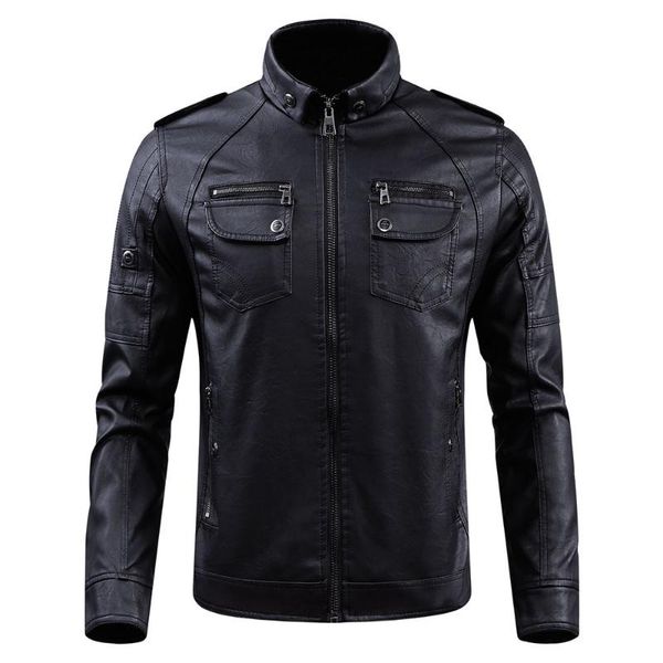 jacket men spring new motorcycle causal vintage leather jacket coat fashion biker zipper pocket design pu leather, Black;brown
jacket men spring new motorcycle causal vintage leather jacket coat fashion biker zipper pocket design pu leather, Black;brown