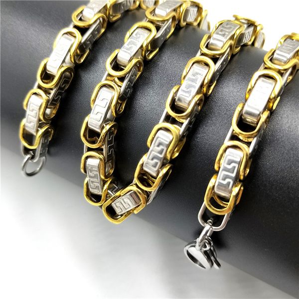 usenset great wall twill byzantine necklace stainless steel men's box chain necklace fashion charm jewelry gift ys03, Silver
usenset great wall twill byzantine necklace stainless steel men's box chain necklace fashion charm jewelry gift ys03, Silver