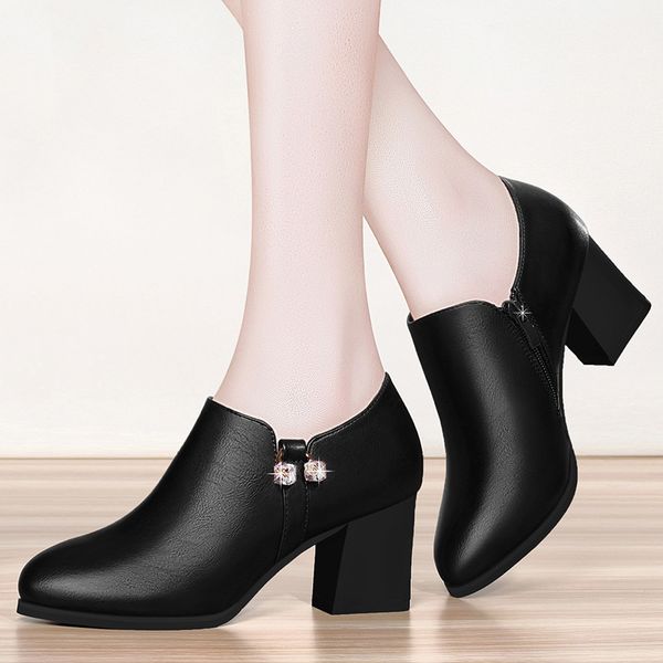 leisure slip-on basic pumps for women med square heel ladies pumps shallow female single shoes, Black
leisure slip-on basic pumps for women med square heel ladies pumps shallow female single shoes, Black