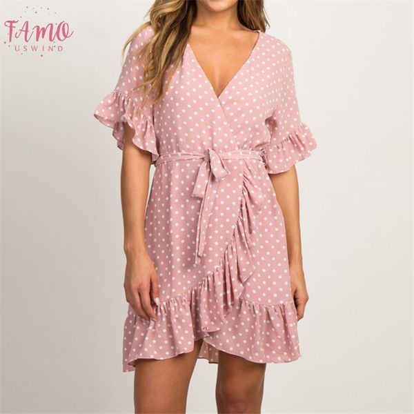 polyester asymmetrical pleated ruffles polka dot dress women 2020 summer dress ladies v neck casual loose short beach dress female, Black;gray
polyester asymmetrical pleated ruffles polka dot dress women 2020 summer dress ladies v neck casual loose short beach dress female, Black;gray
