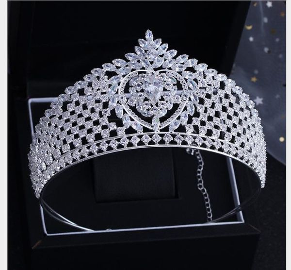bride's zircon crown marriage headwear wedding dresses queen's princess crown, Slivery;golden
bride's zircon crown marriage headwear wedding dresses queen's princess crown, Slivery;golden