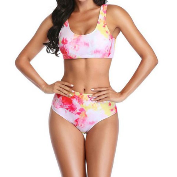 women fashion swimsuits summer high waist bikini split tie dye bikini girls casulal two pieces bikinis tankinis active new clothes, White;black
women fashion swimsuits summer high waist bikini split tie dye bikini girls casulal two pieces bikinis tankinis active new clothes, White;black