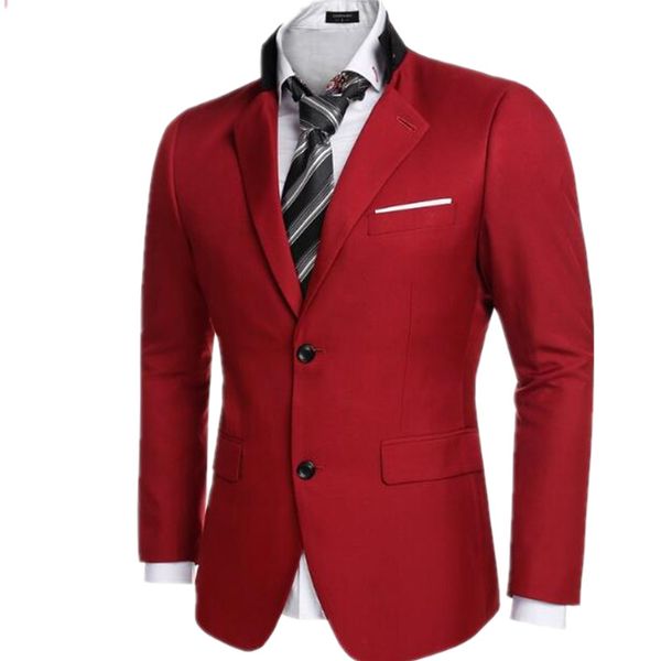 men's business jacket casual dinner party dress coat red wedding formal occasions fashion design two grain of buckle men coat, White;black
men's business jacket casual dinner party dress coat red wedding formal occasions fashion design two grain of buckle men coat, White;black