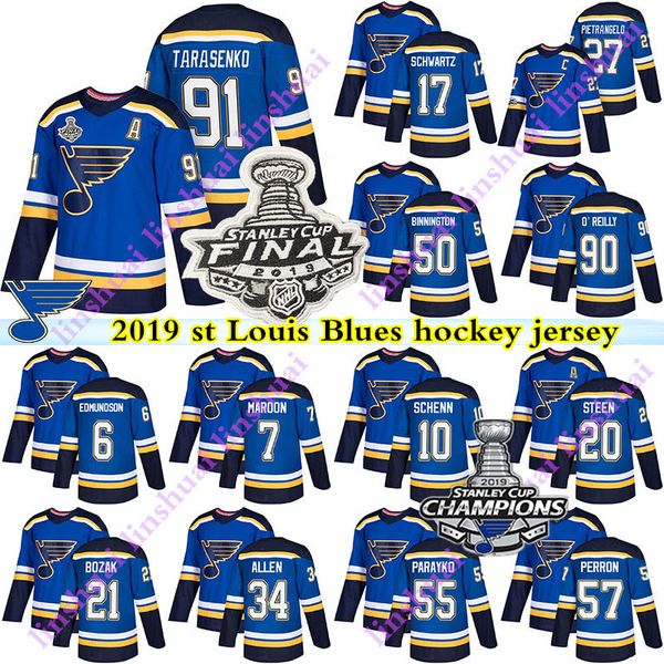 2019 stanley cup champion st louis blues jersey ryan o'reilly tarasenko binnington jaden schwartz david perron maroon perron hockey jer, Black;red
2019 stanley cup champion st louis blues jersey ryan o'reilly tarasenko binnington jaden schwartz david perron maroon perron hockey jer, Black;red