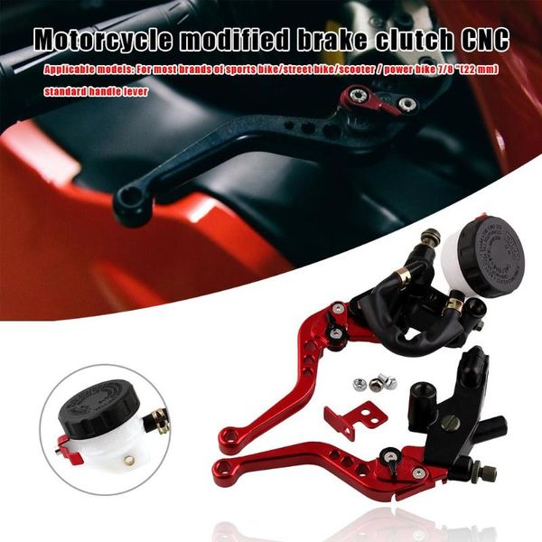 7/8 22mm motorcycle brake clutch levers+master cylinder reservoir set universal precision processing ensure perfect coordination
7/8 22mm motorcycle brake clutch levers+master cylinder reservoir set universal precision processing ensure perfect coordination