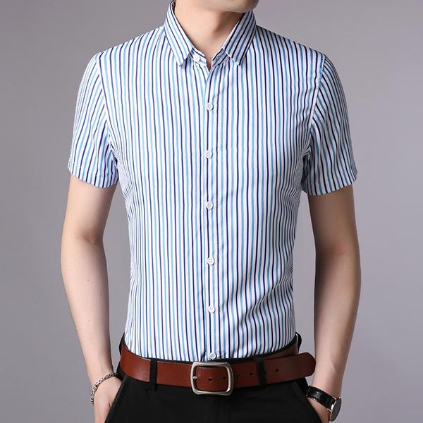 2019 fashion brand shirt mens summer workout stripped slim fit streetwear short sleeve cotton button up casual mens clothing, White;black
2019 fashion brand shirt mens summer workout stripped slim fit streetwear short sleeve cotton button up casual mens clothing, White;black