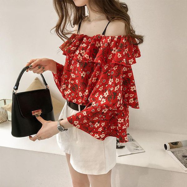 bella philosophy 2020 summer ruffles blouse shirts vintage pinrt floral slash neck blouse casual holiday lady chiffon boho, White
bella philosophy 2020 summer ruffles blouse shirts vintage pinrt floral slash neck blouse casual holiday lady chiffon boho, White