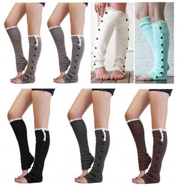7 colors christmas leg warmer women boot socks knitting stocking foot socks lace button leggings foot cover knee high socks, Black;white 
7 colors christmas leg warmer women boot socks knitting stocking foot socks lace button leggings foot cover knee high socks, Black;white