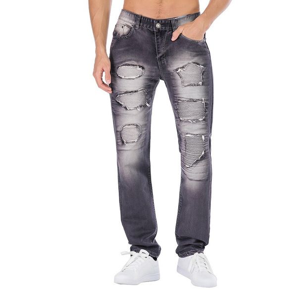 kimsere fashion men ripped biker jeans pants hi street distressed pleated motorcycle denim trousers with holes plus size 29-42, Blue
kimsere fashion men ripped biker jeans pants hi street distressed pleated motorcycle denim trousers with holes plus size 29-42, Blue