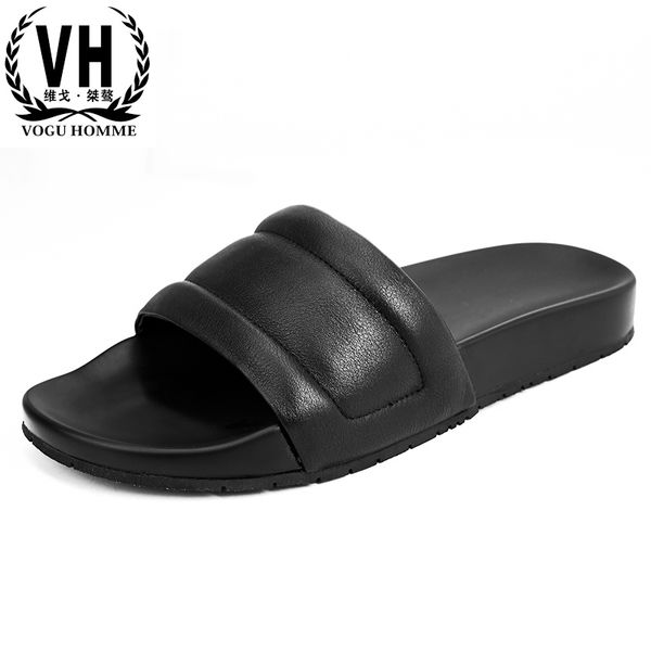 slippers men summer fashion genuine leather soft thick soles anti-skid breathable one-word flip-flops flip flops casual shoes, Black
slippers men summer fashion genuine leather soft thick soles anti-skid breathable one-word flip-flops flip flops casual shoes, Black
