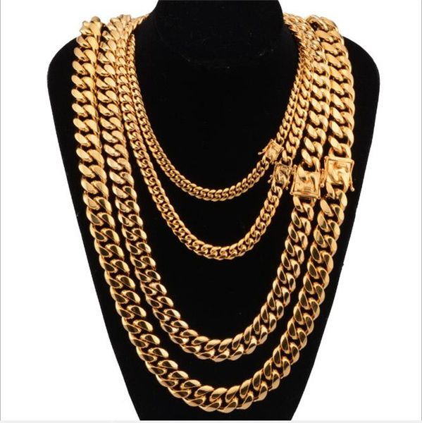 stainless steel gold plated necklace polished miami cuba link chain men punk hip hop jewelry chains necklaces 12mm width, Silver
stainless steel gold plated necklace polished miami cuba link chain men punk hip hop jewelry chains necklaces 12mm width, Silver