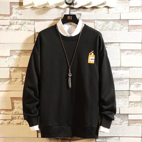 spring and autumn mens designer sweaters fashion printing casual comfortable sweater solid color base coat men sweatshirt, Black
spring and autumn mens designer sweaters fashion printing casual comfortable sweater solid color base coat men sweatshirt, Black