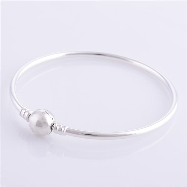 925 sterling silver jewelry bangle original bracelet fits for women european style beads and charms jewelry making, Black
925 sterling silver jewelry bangle original bracelet fits for women european style beads and charms jewelry making, Black