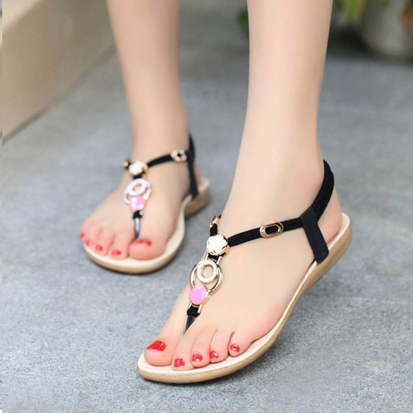summer bohemia sweet beaded sandals clip toe sandals beach shoes flip-flop shoes flat women zapatos, Black
summer bohemia sweet beaded sandals clip toe sandals beach shoes flip-flop shoes flat women zapatos, Black