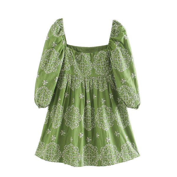 deat 2020 new summer fashion casual patchwork square collar hollow out embroidery lantern sleeve short dress women sd734, Black;gray
deat 2020 new summer fashion casual patchwork square collar hollow out embroidery lantern sleeve short dress women sd734, Black;gray