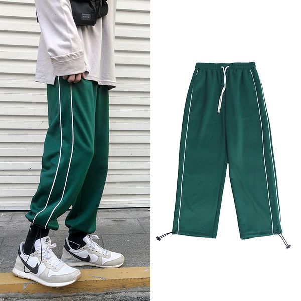 sweatpants мужская мода solid color повседневные бегуны брюки мужчины streetwear hip hop сыпучие gym тренировочные штаны мужские брюки прямы, Black
sweatpants мужская мода solid color повседневные бегуны брюки мужчины streetwear hip hop сыпучие gym тренировочные штаны мужские брюки прямы, Black