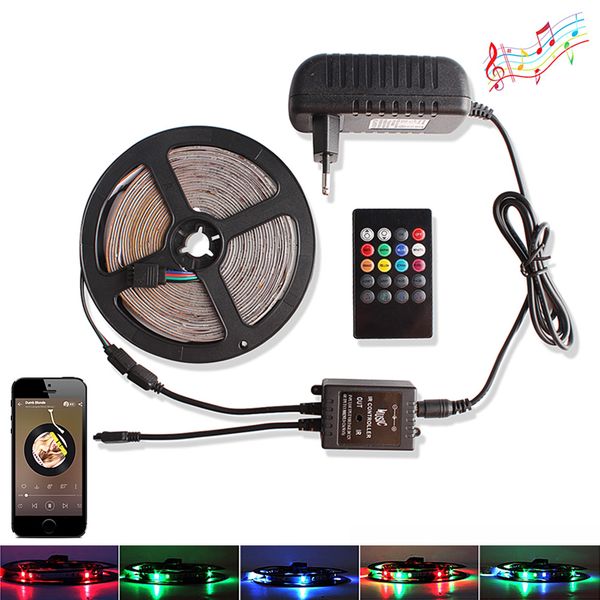 2835 rgb led strip dc 12v водонепроницаемый 5m 60 светодиодов / m tira ribbon led light diode tape + музыка / rf пульт дистанционного управл
2835 rgb led strip dc 12v водонепроницаемый 5m 60 светодиодов / m tira ribbon led light diode tape + музыка / rf пульт дистанционного управл